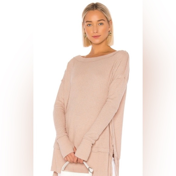 We The Free Waffle Knit Shirt Tunic Top - Picture 1 of 10